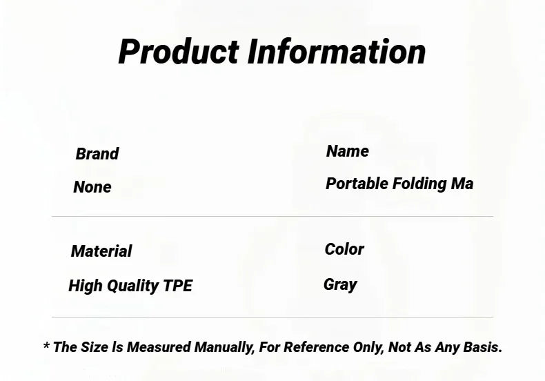 Eco Friendly Foldable Yoga Mat