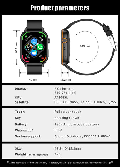 Android IOS GPS Smart Watch