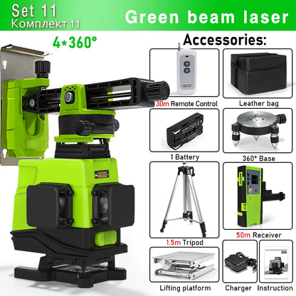 Remote Control 4D 16 lines Laser Level