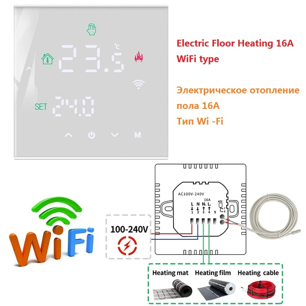 Smart LCD WiFi Thermostat