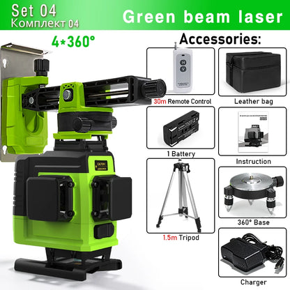 Remote Control 4D 16 lines Laser Level