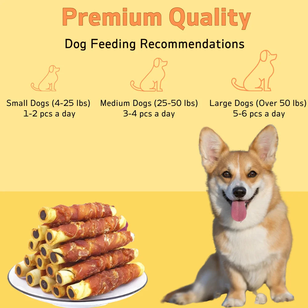 Pets Chicken Cowhide Chocolate