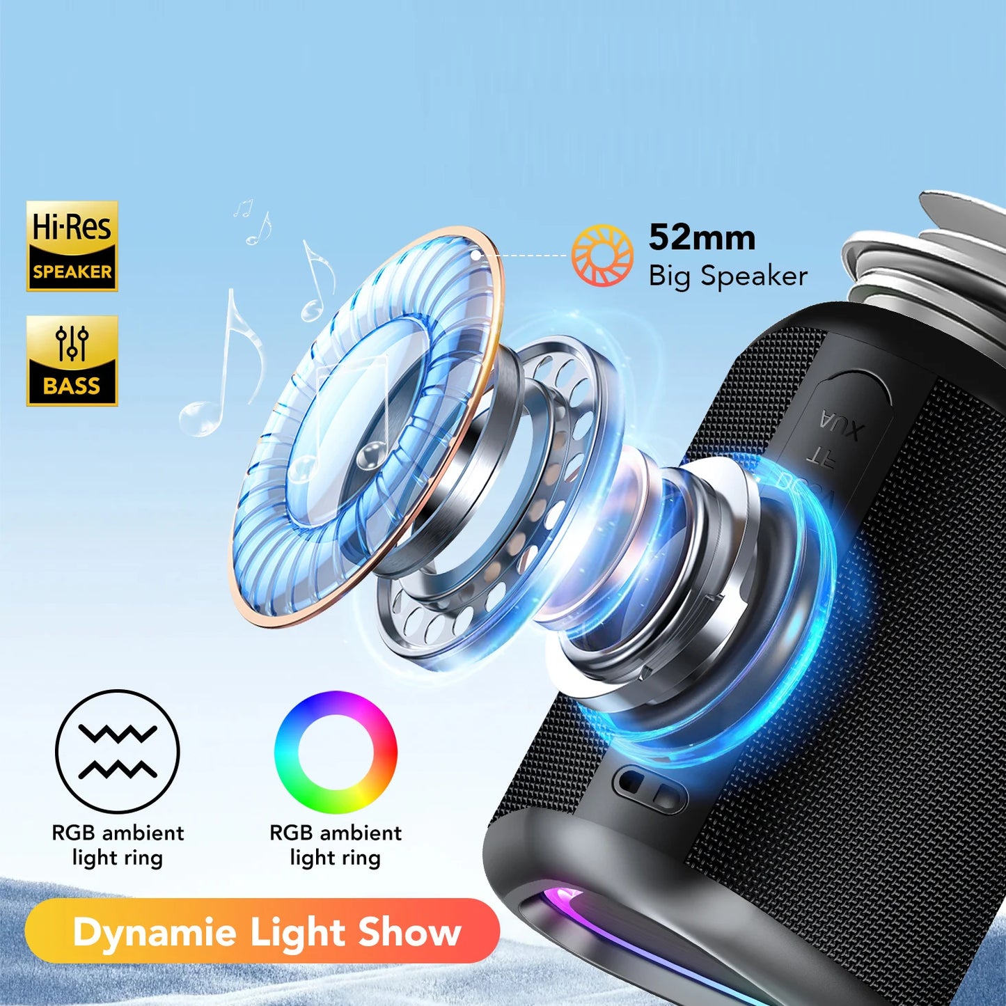 Portable Speaker with Led Light