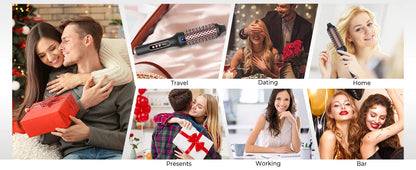 3 in 1 Curling Iron Hair Brush