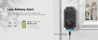 5-in-1 Smart Fingerprint Deadbolt