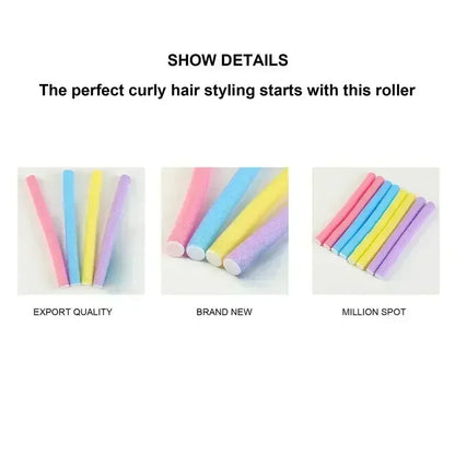 10pcs Heatless Hair Curler
