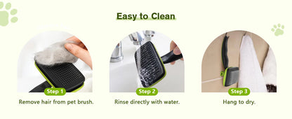 Pets Self-Cleaning Slicker Brush