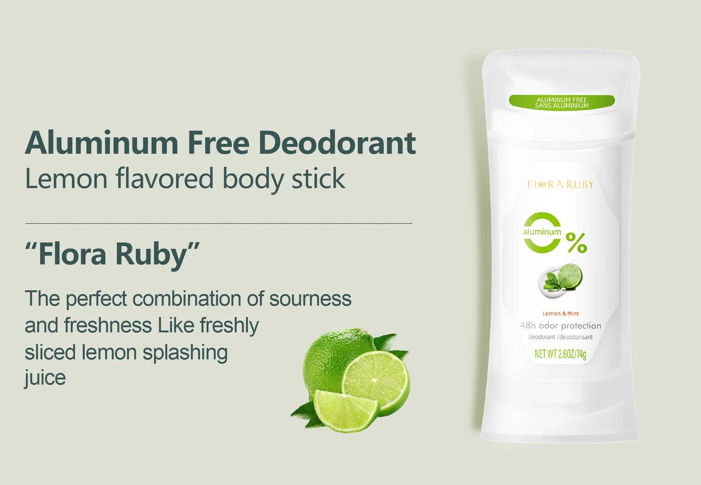 Aluminum Free Peach Deodorant