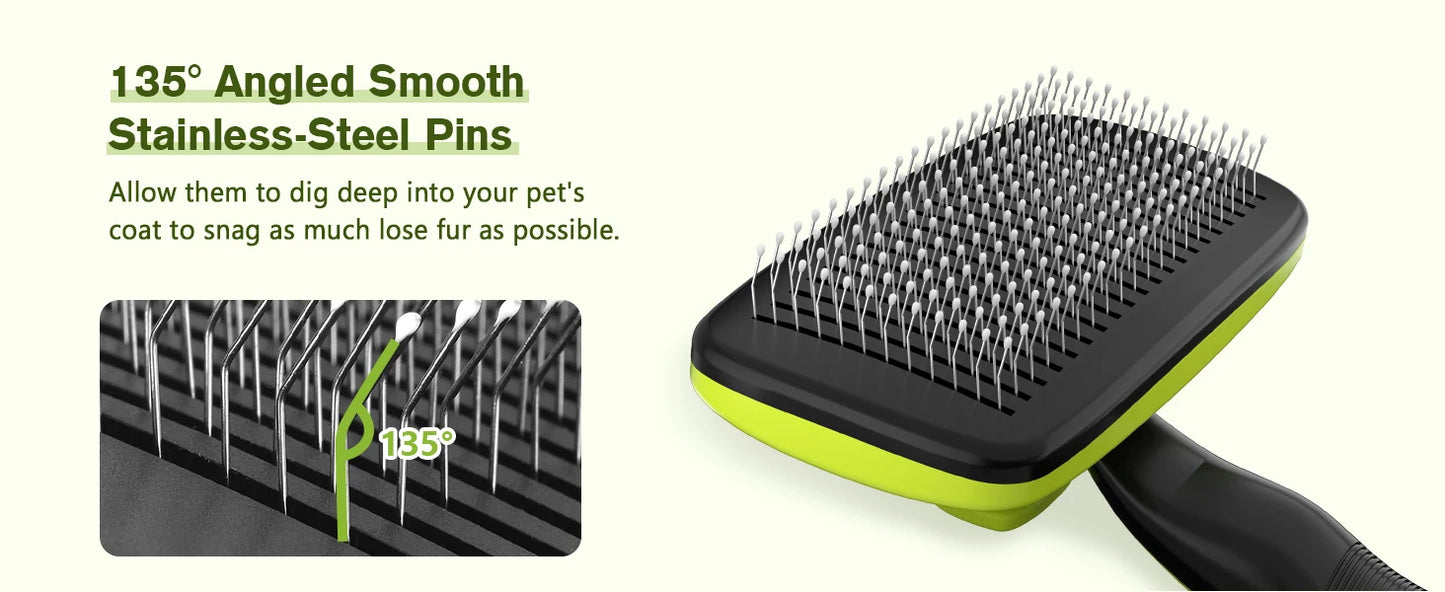 Pets Self-Cleaning Slicker Brush