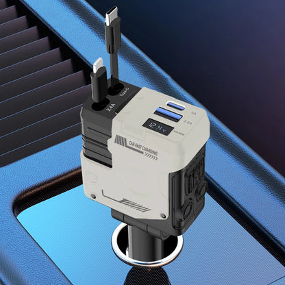 4 in 1 Retractable Car Charger
