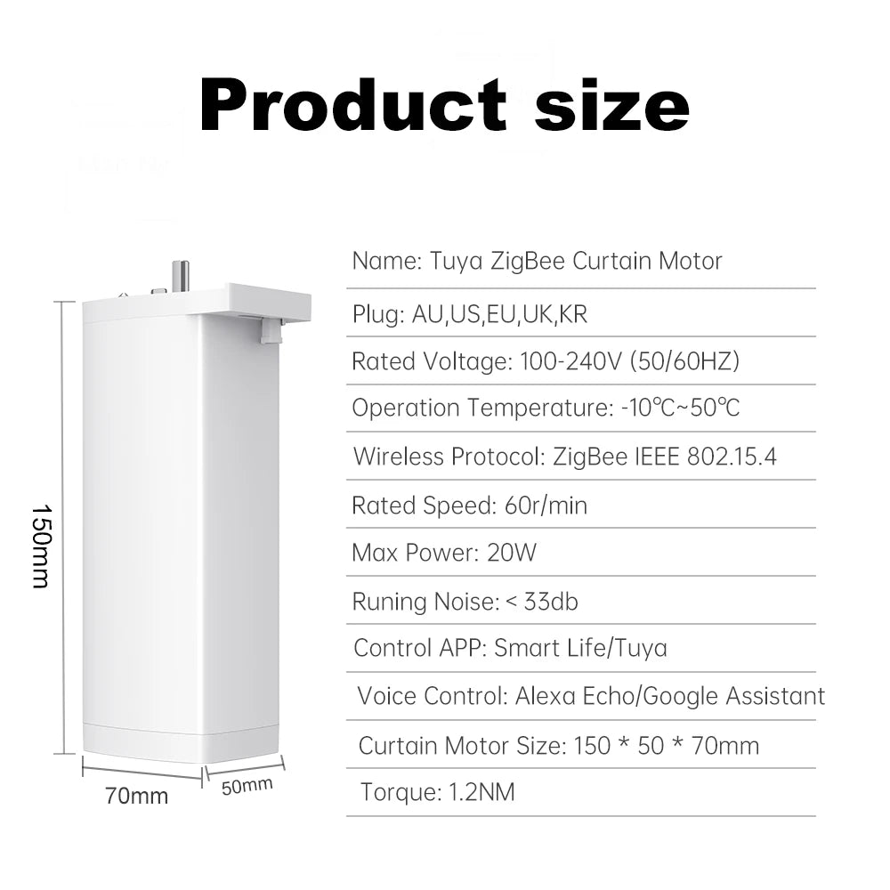 Smart WiFi Shutter Curtain Motor