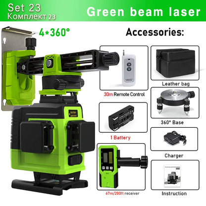 Remote Control 4D 16 lines Laser Level