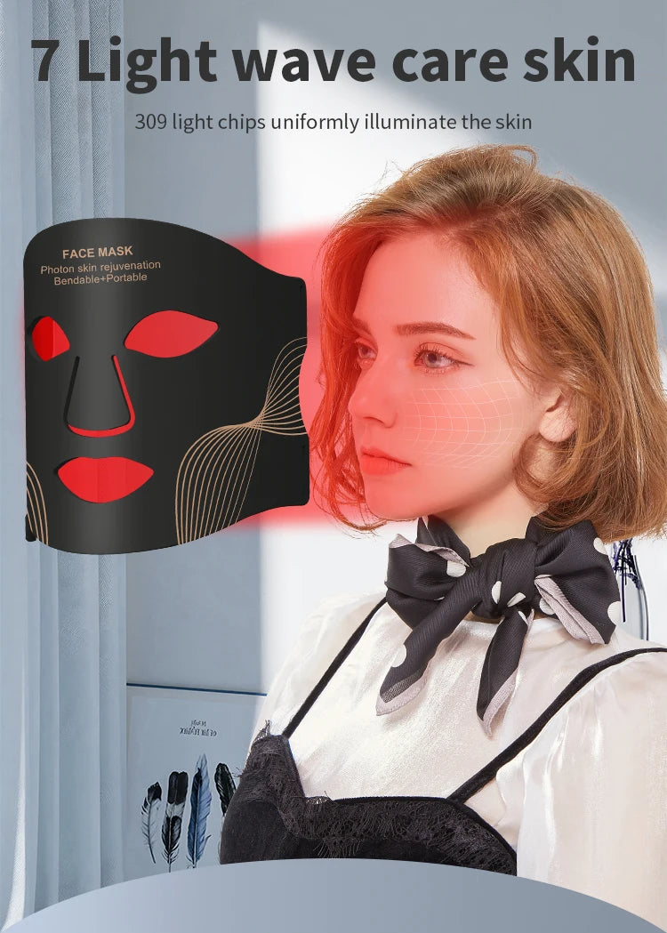 7 Color LED Face Mask