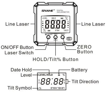 Digital Angle Finder & Inclinometer