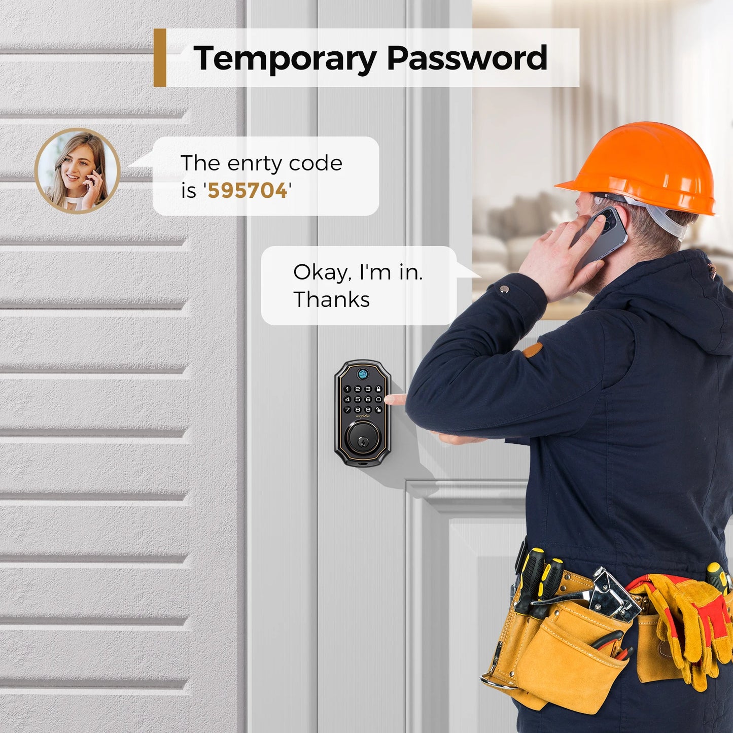 5-in-1 Smart Fingerprint Deadbolt