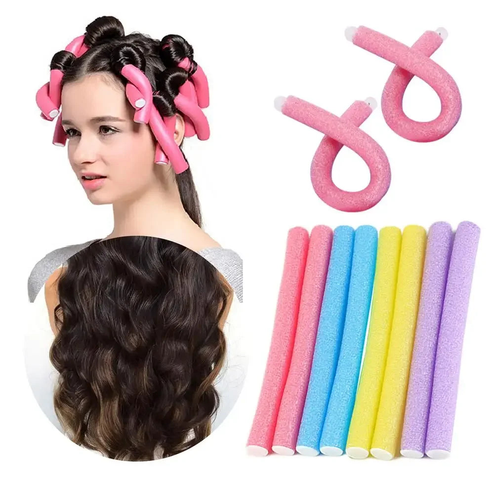 10pcs Heatless Hair Curler