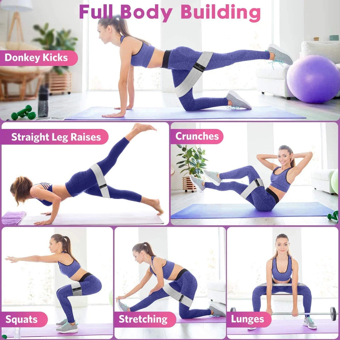 Hip Booty Resistance Bands