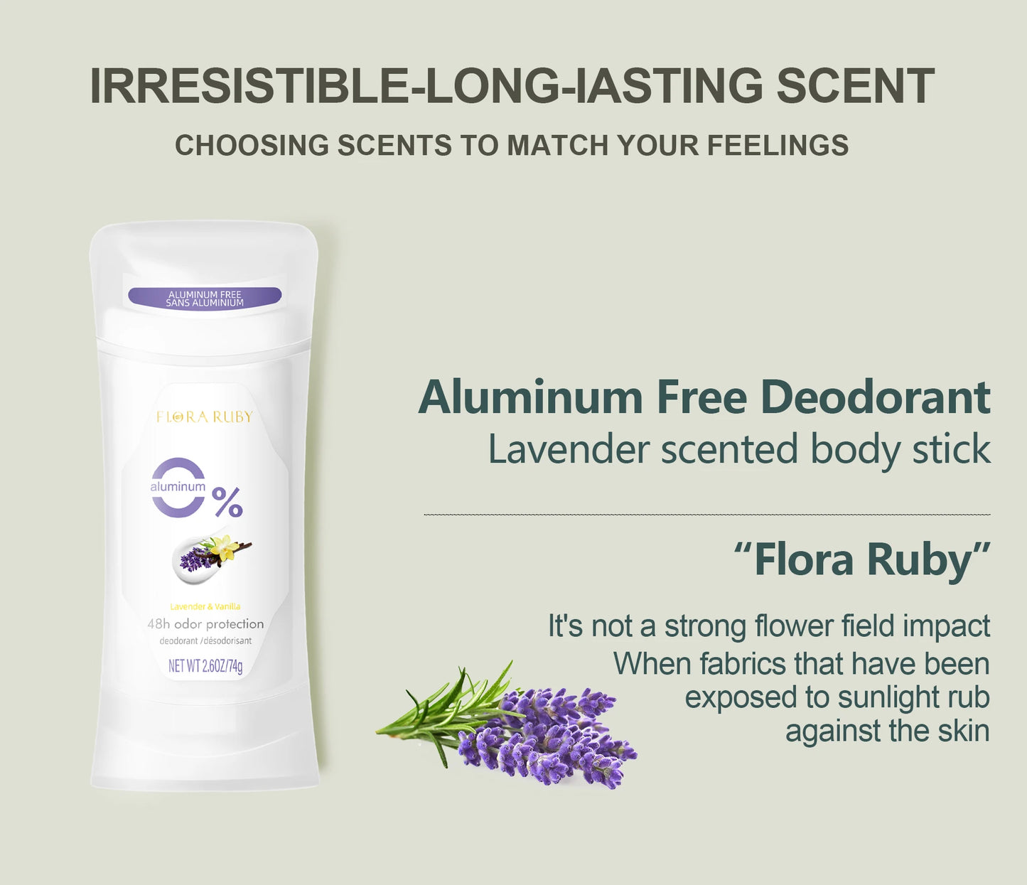 Aluminum Free Peach Deodorant