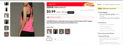 Women's Sleeveless Yoga Tank Top