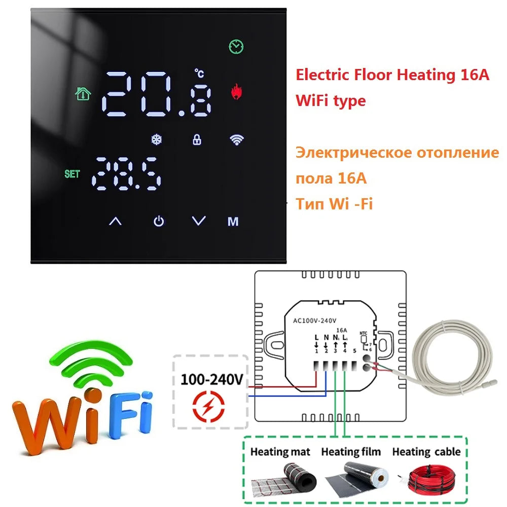 Smart LCD WiFi Thermostat