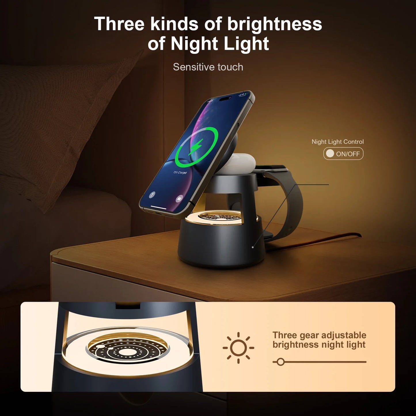 4 in 1 Magnetic Wireless Charger