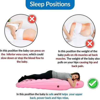 Inflatable Pregnancy Pillow Sleeping Mat