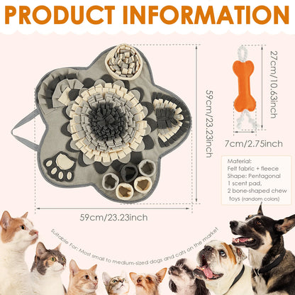 Dog Bone Shape Snuffle Mat