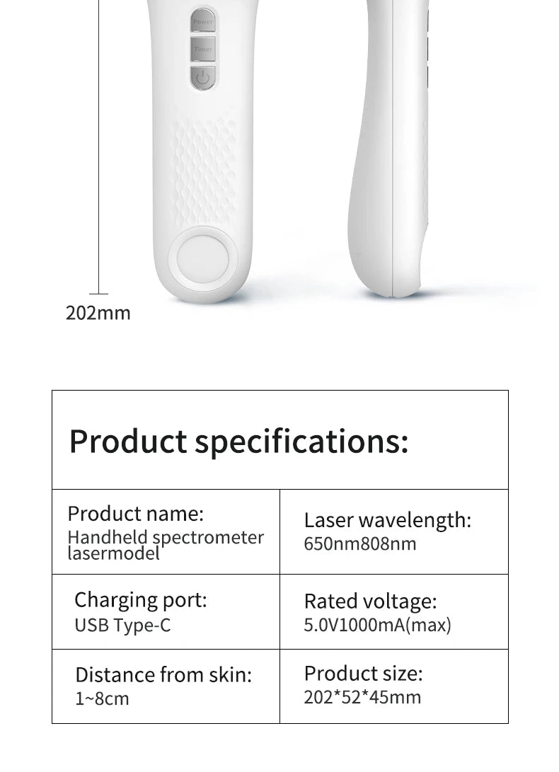 Recahrgeable Red Light Beauty Device