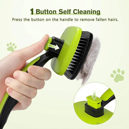 Pets Self-Cleaning Slicker Brush