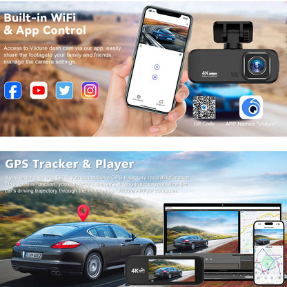 Dual Lens Car 4K Dash Cam