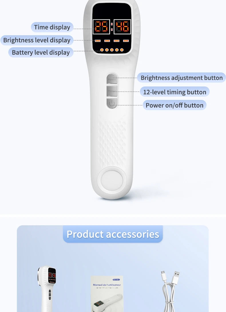 Recahrgeable Red Light Beauty Device